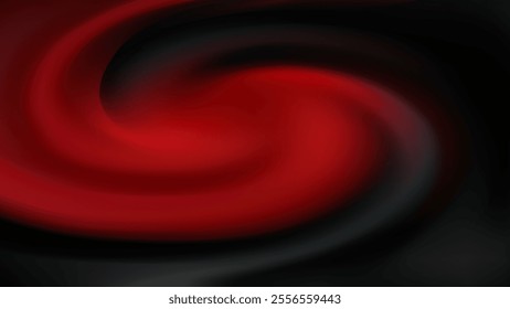 Abstract Red Black Swirling Vortex, Dynamic Gradient, Dark Background