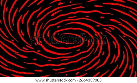 abstract red and black swirling vortex pattern vector with dynamic curved lines, perfect for abstract art, and backgrounds