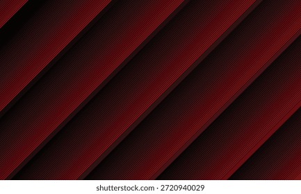 Abstractas Vector rojo y negro 3D tecnología futurista resplandor y línea brillante Anuncio abstracto moderno simple. Ilustración vectorial