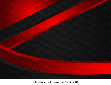 Abstract red and black vector background with copy space design for business