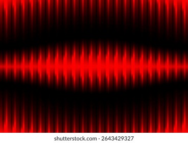 Abstract Red and Black Wave Lines Pattern Futuristic Technology Scanning Background