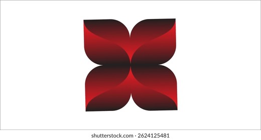 Abstractas fondo blanco negro rojo. Composición dinámica de la forma. Vector Eps10
