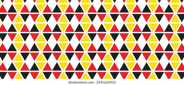 abstract red black yellow triangle pattern can be used background, wallpaper, wall cloth.