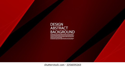 Abstract red and black.triangle on dark color geometric design. modern overlap papercut futuristic background vector illustration. Eps10 vector