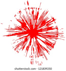Abstract red blob vector background