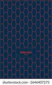 abstract red blocks pattern with dark background