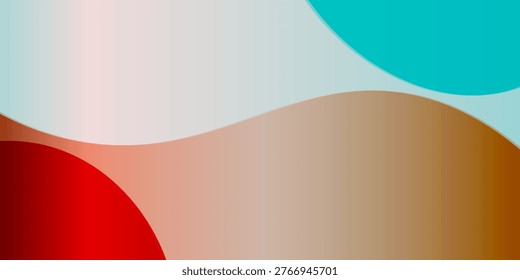 Abstract Red Blue 3D Wave Gradient Background with Vibrant Fluid Flow Design