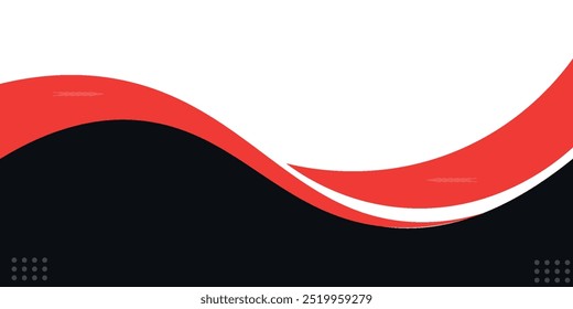 Abstract red and blue banner background. Graphic design banner pattern background template. dynamic curve shape design.