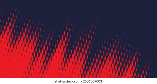 Abstract red blue banner design vector, dynamic sporty horizontal background template for media promotion or web banner