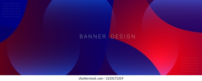 Abstract red and blue design concept geometric background vector