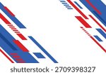 Abstract red and blue diagonal lines border modern background