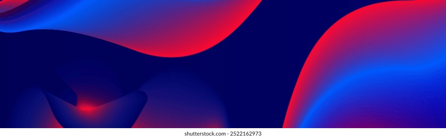 A abstract red and blue dynamic lines curve the background, you tube banner purple and blue abstract image of a purple illustration,