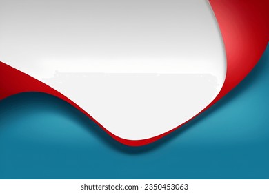Abstract red and blue geometric background. Dynamic shapes composition. Vector illustration.