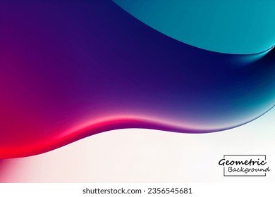Resumen de fondo geométrico rojo y azul. Composición dinámica de formas. Ilustración vectorial.