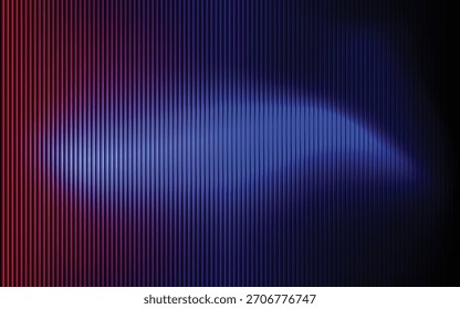 Abstract red, blue gradient glass texture with vertical lines, perfect for digital UI backgrounds, futuristic designs and modern technology visual concepts.