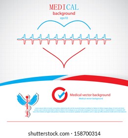 Abstract red blue grid medical background 