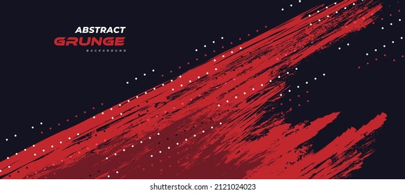 Resumen de fondo rojo y azul grunge. Ilustración de pincel de roca para pancarta. Elementos de rajadura y textura para el diseño