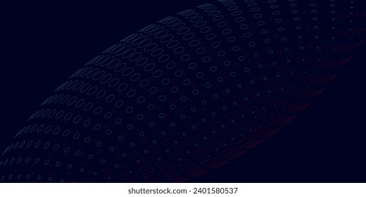 Abstract red  blue light hexagon line in black modern luxury futuristic background vector illustration.