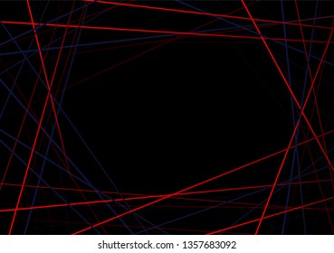 Abstract red blue line and black background for business card, cover, banner, flyer. Vector illustration - Powered by Shutterstock - Get 15% off with code: PIKWIZARD15