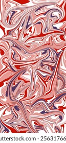 Abstract red and blue marble texture with fluid and wavy patterns. Perfect for backgrounds, wallpapers, and decorative designs. The vibrant color combination creates a dynamic and eye-catching visual.