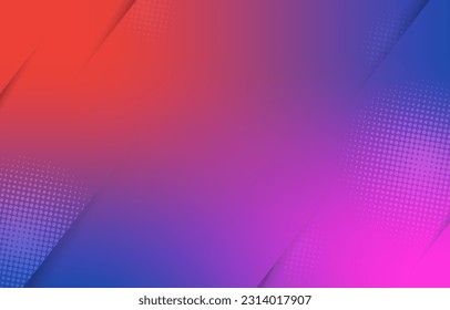 Gradiente rosado azul oscuro abstracto con medio tono en un estilo moderno borroso. Plantilla de fondo con un concepto de diseño elegante, composición de estilo mínimo para banner, flayer, etc.