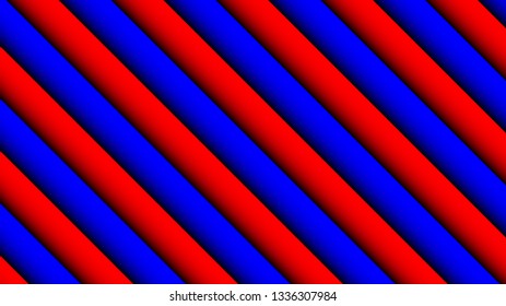 Abstract red blue stripes pattern