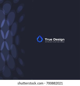 Abstract red blue vector design round elements for graphic layout