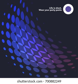 Abstract red blue vector design round elements for graphic layout
