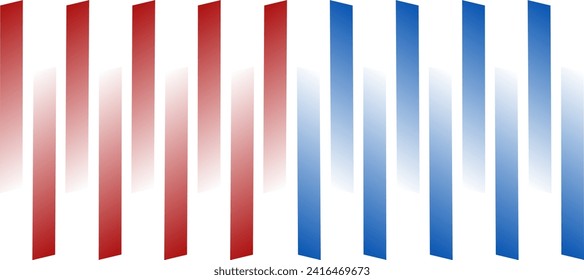 abstract red blue vertical stripes blurry gradient design background