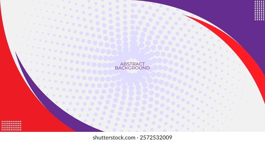Abstract red blue waves are flowing on white background. red blue line background halftone element