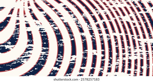 Abstract red, blue, and white paint splatter on a textured background.