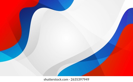 Fondo ondulado rojo, azul y blanco Abstractas