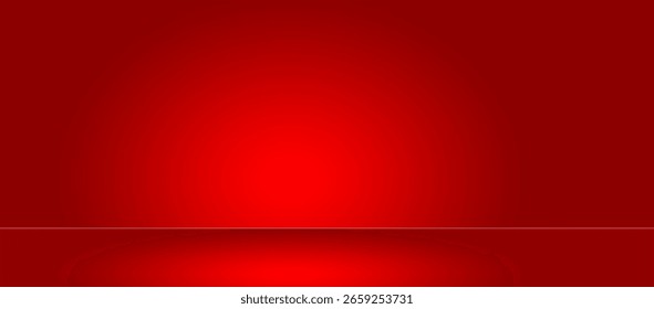 Abstractas fondo de degradado de desenfoque rojo con transiciones suaves, diseño mínimo, tonos suaves y amplio espacio de copia. Ilustración vectorial.