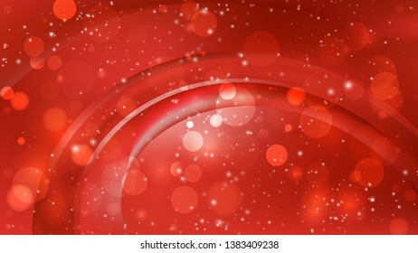 Abstract Red Blurred Bokeh Background Design