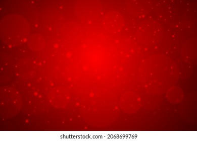 Abstract red bokeh background. Christmas background