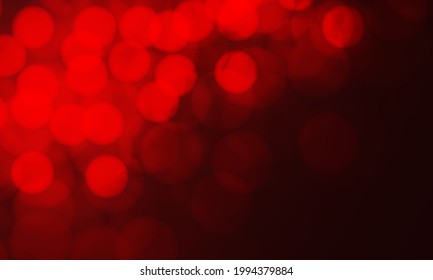 Resumen de la luz borrosa de bokeh roja con ilustración vectorial de fondo de espacio en blanco.