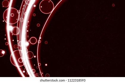 Abstract red Bokeh effect background. Vector illustration.
