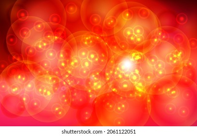 Abstract red bokeh vector background illustration. Basic RGB