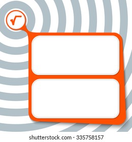 Abstract red box for your text and radix symbol
