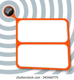 Abstract red box for your text and check box