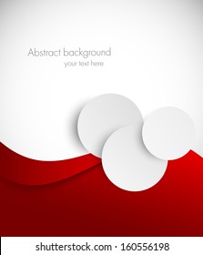 Abstract red brochure