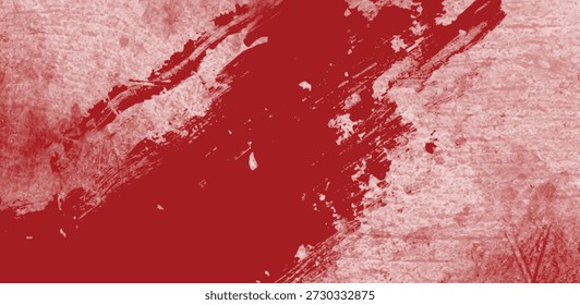 Abstractas textura de trazo de pincel rojo con efecto de pintura áspera. Conveniente para el cartel, la cubierta, y el diseño de fondo creativo.