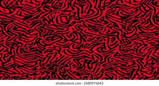 abstract red brushstroke with black halftone style Vintage dark pop art background Circle dots pattern retro Round spot classic texture