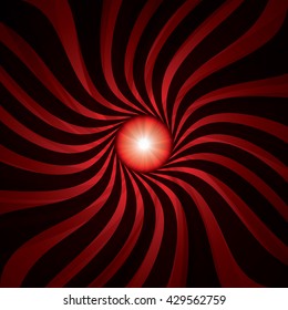 Abstract red burst vector illustration.