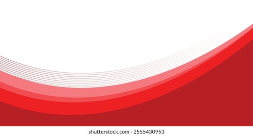 abstract red business background with dynamic curves