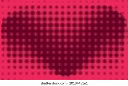 Abstract red check or heart dotted background