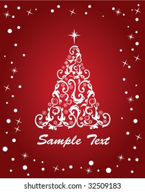 abstract red christmas