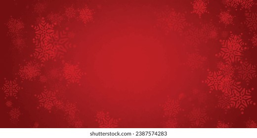 fondo de Navidad rojo abstracto con copo de nieve