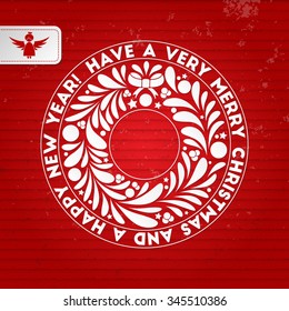 Abstract red christmas background for your design