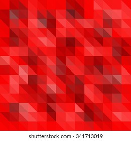 Abstract RED CHRISTMAS Polygonal Mosaic Background, Creative Business Design Templates. Illustration Vector